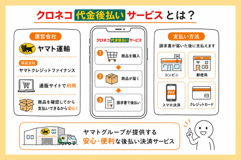 クロネコ代金後払いサービスとは？