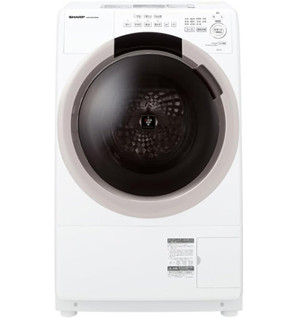 シャープ ドラム式洗濯乾燥機 ES-S7K-CL|7kgの省エネ&静音モデル