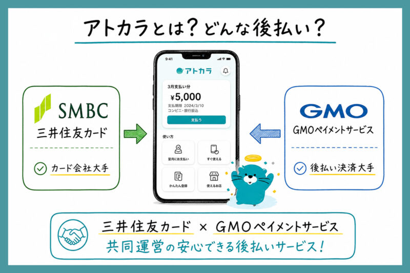 アトカラとは？どんな後払い？