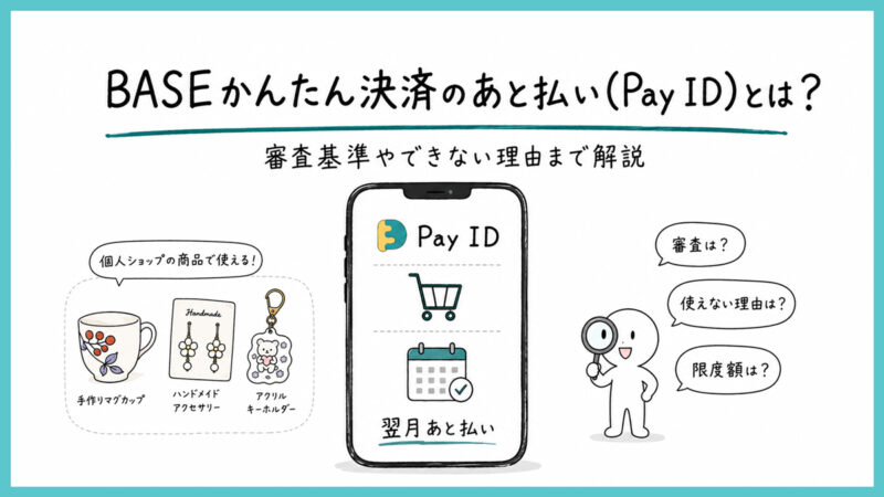 BASEかんたん決済のあと払い(Pay ID)とは？審査基準やできない理由まで解説