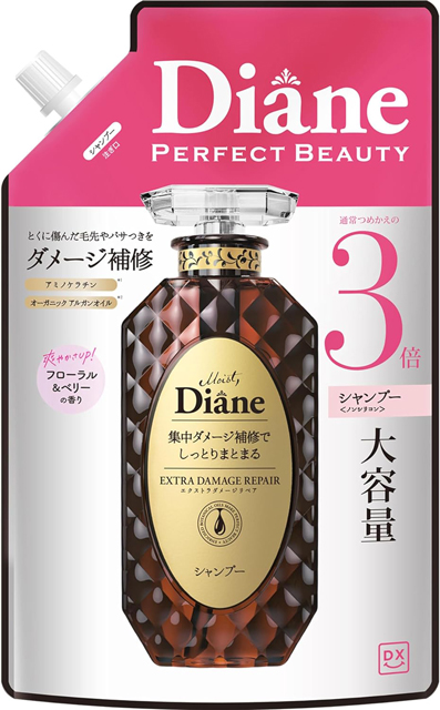 シャンプー：Diane エクストラダメージリペア 詰め替え 1000ml