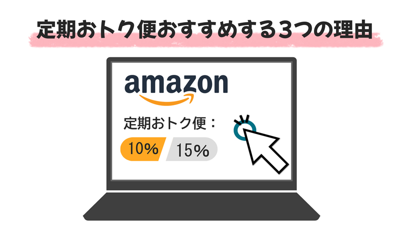 Amazon定期おトク便をおすすめする3つの理由