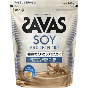 ザバス(SAVAS) ソイプロテイン100 ミルクティー風味 900g