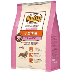 
nutro ニュートロ ナチュラル チョイス 小型犬用 成犬用 生後8ヶ月以上 チキン&玄米 3kg