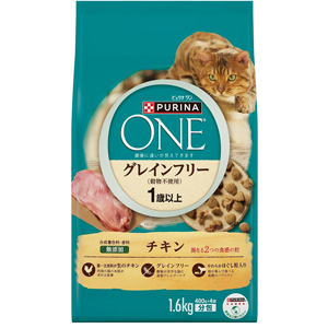 ピュリナ ワン キャット ドライ グレインフリー1歳以上 チキン 1.6ｋｇ