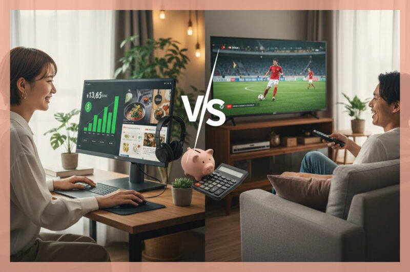 【節約&比較】一人暮らしでモニターとテレビどっちがおすすめ?