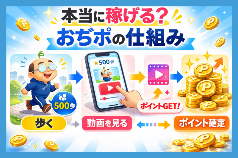 ポイ活おぢポアプリは本当に稼げる?ポイントが貯まる仕組み