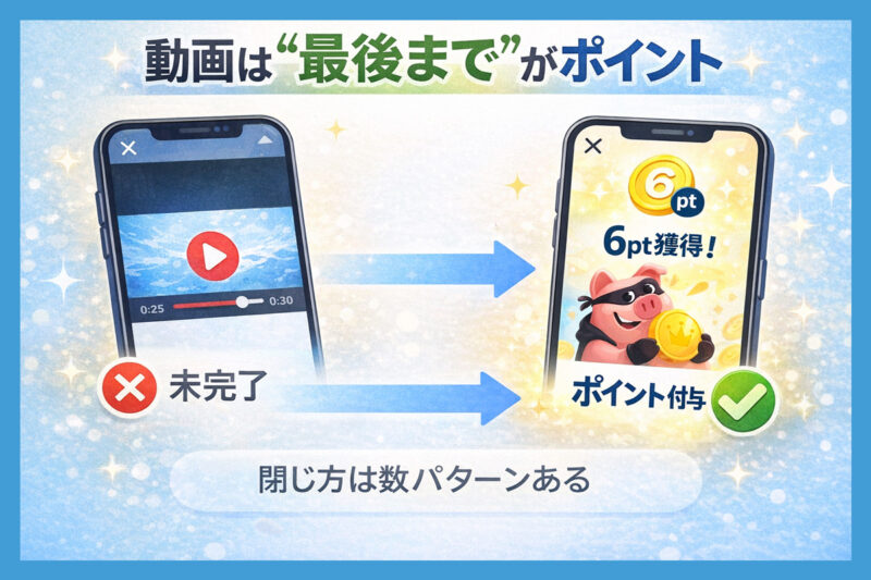 確実にポイントを獲得するための動画視聴のコツ