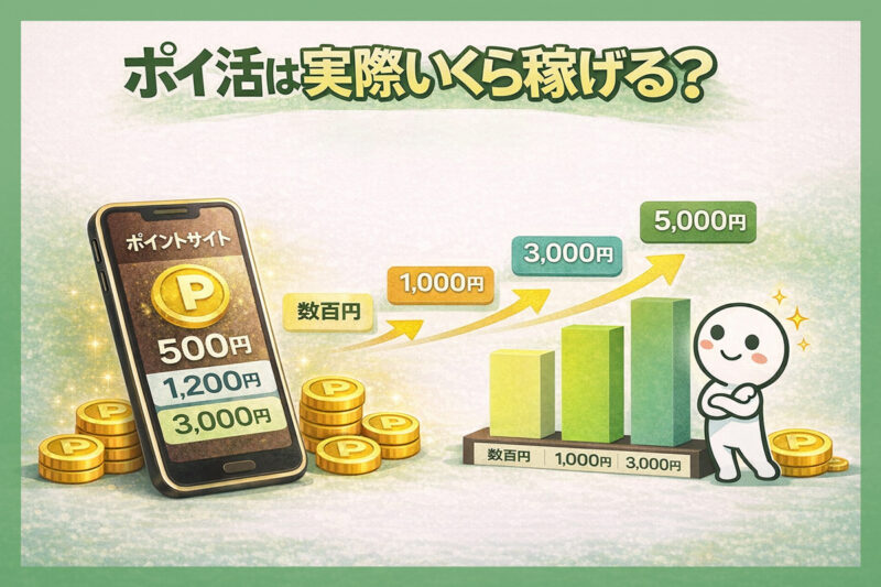 ポイ活は実際いくら稼げる?平均収入の現実