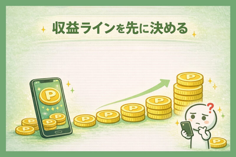 自分が目指すのは月5000円?収益ラインを先に決めるべき