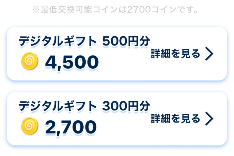 おぢポのポイント交換先や最低交換額は？