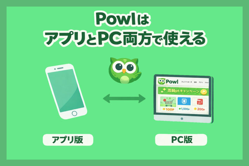 powlとは？アプリとPCの両方で使えるポイ活サービス