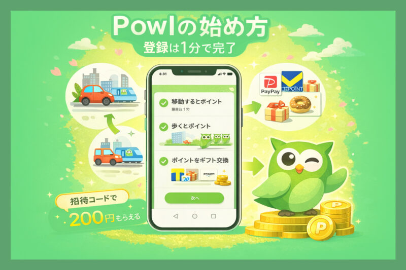 powlアプリの登録方法と招待コードの使い方