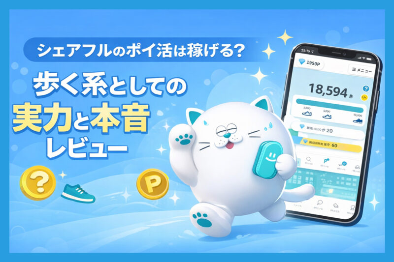 シェアフルのポイ活は稼げる？歩く系としての実力と本音レビュー