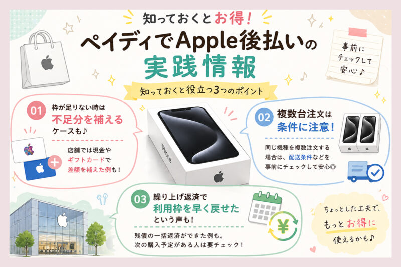 ペイディでApple後払いを使う前に知っておきたい実践情報